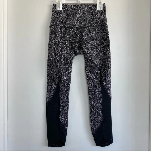 Lululemon Luon Ripple Jacquard Wunder Under Hi-Rise Laser Cut Pant Leggings - Picture 5 of 9